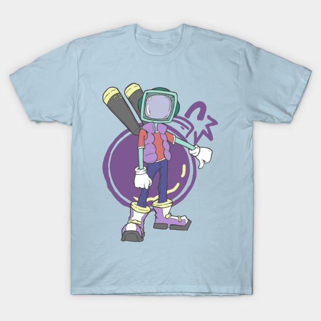 Monkey - Bot Gamen Alt T-Shirt by JbombCreative